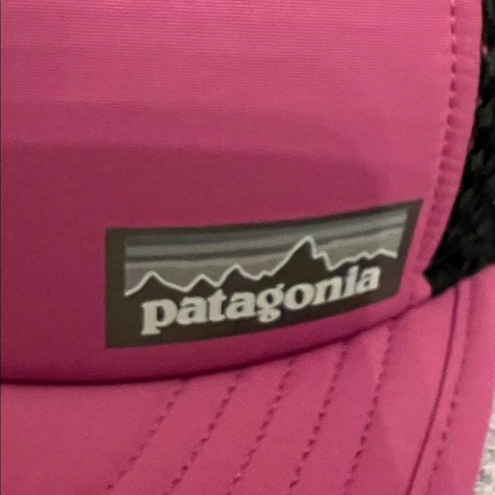 Patagonia Fuchsia purpleish and Black Mesh Cap - Picture 8 of 12